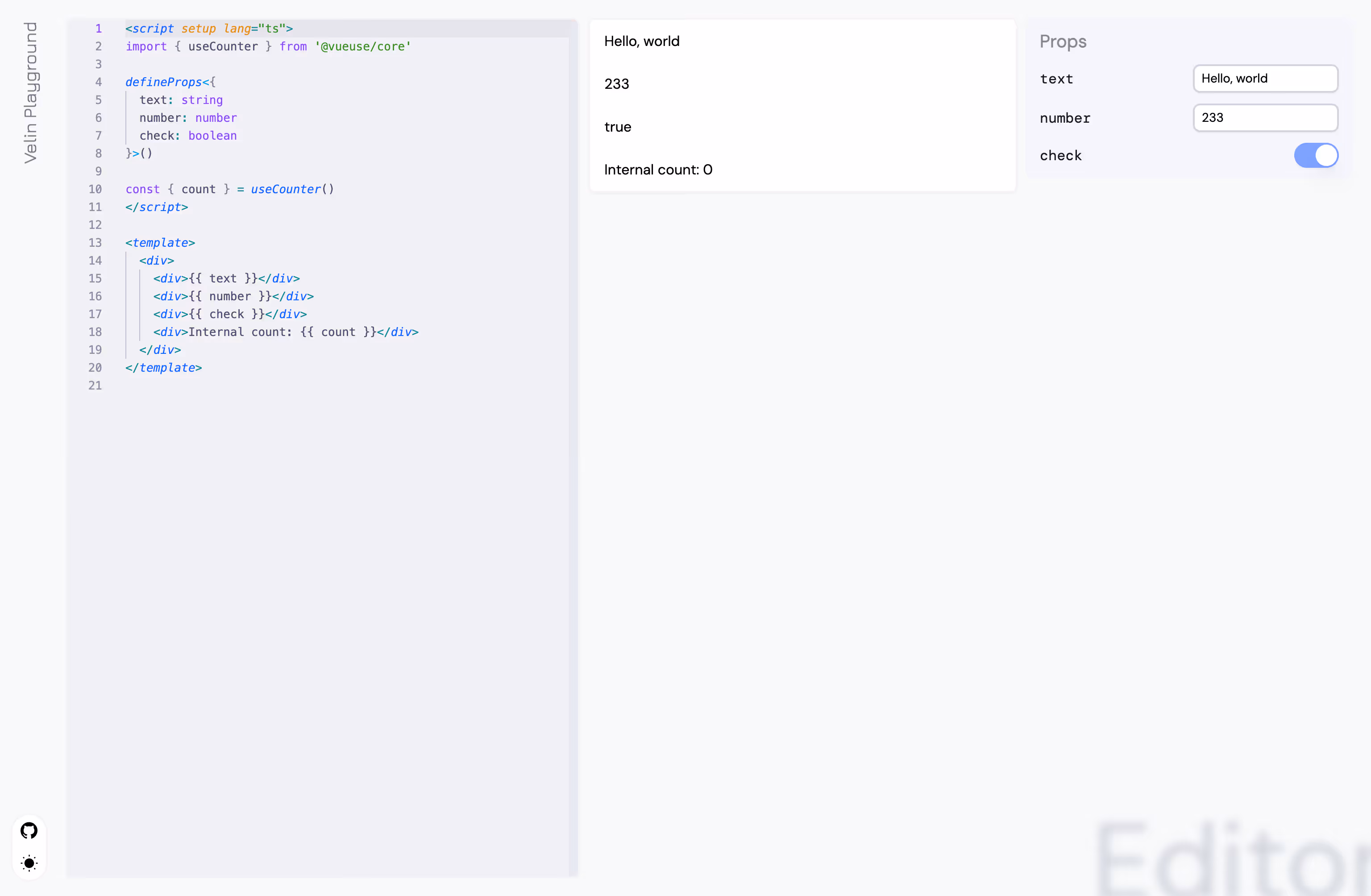 tool to write LLM prompts with Vue.js